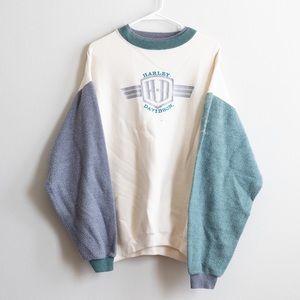 Vintage Haley Davidson Two-Toned Crewneck | L